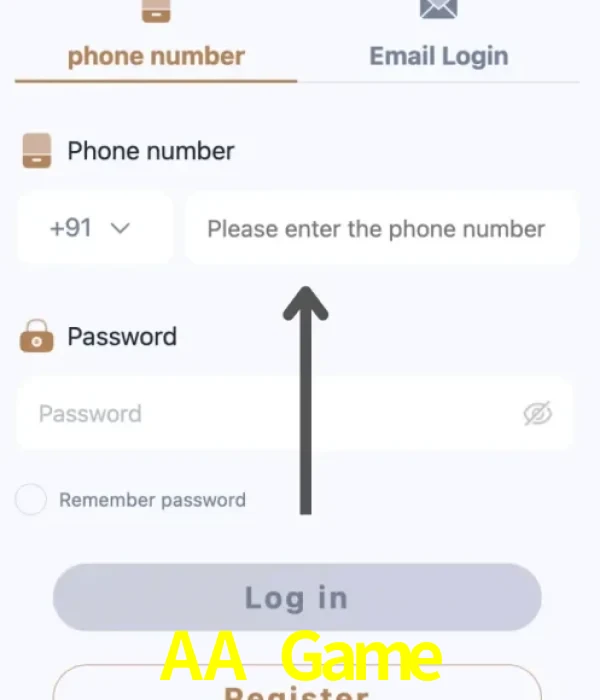 AA Game login